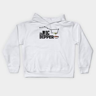 The Big double Dipper (Text in black) Kids Hoodie